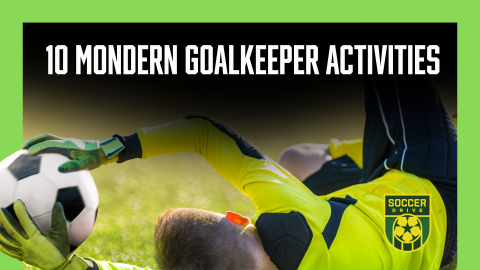 Goalkeeper training session demonstrating modern goalkeeper drills